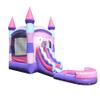 Crossover Inflatable Bounce House with Slide for Kids, 26.5 x 12 x 14.5 Foot Deluxe Pink Castle Combo Bouncer Waterslide Jumper - Includes Pool, Blower, Stakes, Patches and Storage Bag view 2