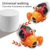 Crawling Crab Toy, Luminous Electric Snail Crawling Toy, Electric Snail Toy with Light-up Music, Musical Crawling Toys, Interactive Sensory Toy for Home(Orange) view 2