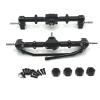 1:12 Scale Axle Set for MN168 Trucks, Front and Rear Assembly, Black view 2