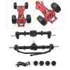 1:12 Scale Axle Set for MN168 Trucks, Front and Rear Assembly, Black view 4