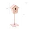 1/12 Mini Fairy Garden Dollhouse Birdhouse Simulation Bird Hut for Patio view 3