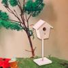 1/12 Mini Fairy Garden Dollhouse Birdhouse Simulation Bird Hut for Patio view 4