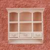 1:12 Dollhouse Wooden Cabinet with Drawers Model Living Room view 2