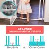 Toddleroo by North States - StepSafe Auto Close Baby Gate: Adjustable Safety Gate for Kids - 29 to 38 Inches Wide - 30 Inches Tall - White view 2