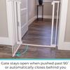 Toddleroo by North States - StepSafe Auto Close Baby Gate: Adjustable Safety Gate for Kids - 29 to 38 Inches Wide - 30 Inches Tall - White view 3