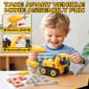 Lehoo Castle Kids Tool Set with Electric Toy Drill and Tool Box, Construction Toys for 3 Year Old Boys Birthday Gift, Pretend Play Toddler Tools for 3-5 Years Old (Yellow) view 2
