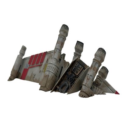 Legion Terrain - Crashed Rebel Fighter B - Miniature Tabletop Wargaming Terrain (Painted)