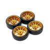 1/28 for Wl-Toys 284131 K969 K979 K989 P929 for Kyo-sho Mini-Z 27mm Drift Tire Tyre Metal Wheel Rim 1:28 RC Car Upgrades Parts(Red) view 2