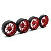 1/28 for Wl-Toys 284131 K969 K979 K989 P929 for Kyo-sho Mini-Z 27mm Drift Tire Tyre Metal Wheel Rim 1:28 RC Car Upgrades Parts(Red) view 4