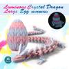 3D Printed Dragon Egg,Dragon Eggs with Dragon Inside,Surprise Dragon Egg Toy,15'' Full Articulated Crystal 3D Dragon for 5-7 4-6 8-12 Teen,Easter Basket Stuffers,Execusive Desk Toys for Adults view 3