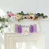 HODIHIWI Handmade Butterfly Flower 1st Birthday High Chair Banner Purple Party Decoration For Girls Boys Wall Hangings Decorative view 4