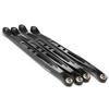 DUHWQ Aluminum Upper and Lower Suspension Link Rods Compatible with 1/10 RC Crawler Car Compatible Parts(Lower Black) view 1