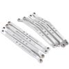 DUHWQ Aluminum Upper and Lower Suspension Link Rods Compatible with 1/10 RC Crawler Car Compatible Parts(Lower Black) view 2