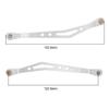 DUHWQ Aluminum Upper and Lower Suspension Link Rods Compatible with 1/10 RC Crawler Car Compatible Parts(Lower Black) view 3