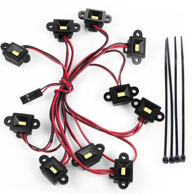 DUHWQ LED Wheel Arch Lights Kit Compatible with TRX6 Chassis Upgrade Parts Compatible with 1/10 RC Crawler Cars(10LEDS)