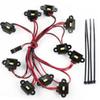 DUHWQ LED Wheel Arch Lights Kit Compatible with TRX6 Chassis Upgrade Parts Compatible with 1/10 RC Crawler Cars(10LEDS) view 1