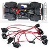 DUHWQ LED Wheel Arch Lights Kit Compatible with TRX6 Chassis Upgrade Parts Compatible with 1/10 RC Crawler Cars(10LEDS) view 3