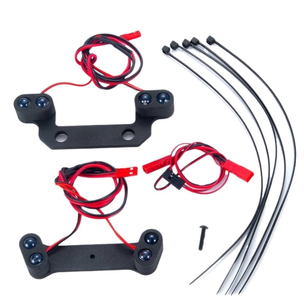 DUHWQ Upgrade Parts LED Headlight and Taillight Set Compatible with 1/10 RC Cars Compatible with E-Revo 2.0 86086-4