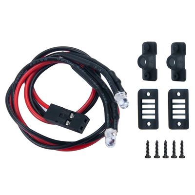 DUHWQ Red Rear Tail LED Light Upgrade Parts Accessories Compatible with 1/24 Scale Crawler Car Model AXI00001 C10 SCX24