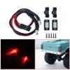DUHWQ Red Rear Tail LED Light Upgrade Parts Accessories Compatible with 1/24 Scale Crawler Car Model AXI00001 C10 SCX24 view 2