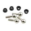DUHWQ Compatible Spare Parts Accessories Set of 4 Pivot Balls and Bushings Compatible with E-Maxx E-Revo Revo RC Cars 4933 view 3