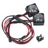 DUHWQ 2Pcs Blue and White Angel Eyes Spotlight Headlamp Compatible with VS4-10 1/10 RC Crawler Model Car Custom Parts(Headlight) view 1