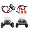 DUHWQ 2Pcs Blue and White Angel Eyes Spotlight Headlamp Compatible with VS4-10 1/10 RC Crawler Model Car Custom Parts(Headlight) view 2