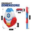 Birchio Rocket Pinatas Bundle with a Blindfold and Bat(16.5x11.4x4 Inches), Perfect for Boy's Birthday Party Supplies, Space Theme Birthday, Decoration for Kids Party view 2
