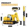 Birchio Excavator Pinatas Bundle with a Blindfold and Bat (16.5x11x4.7 inch), Pinata for Construction Theme Birthday Parties, Boys Birthday Party Supplies, Decoration view 2