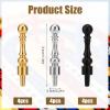 12pcs Metal Cribbage Pegs, 3 Colors Cribbage Board Pegs Suitable for 1/8 Hole Easy to Grip Game Pegs Unique Tapered Cribbage Pins for Cribbage Traditional Board Templates Games Accessories view 2