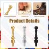 12pcs Metal Cribbage Pegs, 3 Colors Cribbage Board Pegs Suitable for 1/8 Hole Easy to Grip Game Pegs Unique Tapered Cribbage Pins for Cribbage Traditional Board Templates Games Accessories view 3