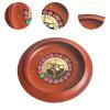 SM SunniMix Roulette Game Roulette Wheel Party Prop Interaction Table Game Turntable Wood Rotating for Family Travel KTV Carnival view 3