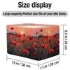 YPPAHHHH Pink Flower Storage Basket Bin Spring Floral Storage Cube Box with Handles Large Foldable Toys Organizer Room Decor for Nursery Bedroom, 1 PCS view 4