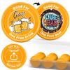 200-1000 Custom Plastic Poker Chips, Drink Chips Personalized Your Own Logo, Image and Text, Double Sided Full Color Printing Custom Tokens for Bar, Party, Business Cards and Promotions (Orange) view 2