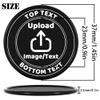 200-1000 Custom Plastic Poker Chips, Drink Chips Personalized Your Own Logo, Image and Text, Double Sided Full Color Printing Custom Tokens for Bar, Party, Business Cards and Promotions (Black) view 2
