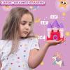 Halobios Erasers Set for Kids, Princess Castle Pencil Eraser Bulk for Kids, Take Apart Puzzle Erasers for Classroom Prizes, Game Reward, Egg Fillers, Back to School Gift for Boys and Girls Desk Pets view 2