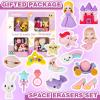 Halobios Erasers Set for Kids, Princess Castle Pencil Eraser Bulk for Kids, Take Apart Puzzle Erasers for Classroom Prizes, Game Reward, Egg Fillers, Back to School Gift for Boys and Girls Desk Pets view 3