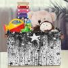 YPPAHHHH Black Star Abstract Pattern Storage Basket Bin Storage Cube Box with Handles Large Foldable Toys Organizer Room Decor for Nursery Bedroom, 2 PCS view 3