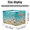 YPPAHHHH Starfish Seashell Storage Basket Bin Beach Ocean Storage Cube Box with Handles Large Foldable Toys Organizer Room Decor for Nursery Bedroom, 2 PCS view 4