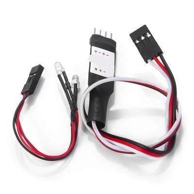 DUHWQ Compatible LED Headlights with Light Control Module CH2 Compatible with 1/24 RC Crawler Cars Upgrade Parts