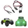 DUHWQ Compatible LED Headlights with Light Control Module CH2 Compatible with 1/24 RC Crawler Cars Upgrade Parts view 2
