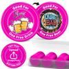 200-1000 Custom Plastic Poker Chips, Drink Chips Personalized Your Own Logo, Image and Text, Double Sided Full Color Printing Custom Tokens for Bar, Party, Business Cards and Promotions (Rose Red) view 2