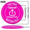 200-1000 Custom Plastic Poker Chips, Drink Chips Personalized Your Own Logo, Image and Text, Double Sided Full Color Printing Custom Tokens for Bar, Party, Business Cards and Promotions (Rose Red) view 3