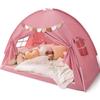 Bed Tent Twin, Bed Canopy for Kids Girls, Tents Toddler Portable Sleeping Tents Indoor, Pink Bunk Canopy Floor Playhouse for Twin Size Bed for Birthday Toy House Gift view 1