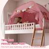 Bed Tent Twin, Bed Canopy for Kids Girls, Tents Toddler Portable Sleeping Tents Indoor, Pink Bunk Canopy Floor Playhouse for Twin Size Bed for Birthday Toy House Gift view 3