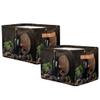 YPPAHHHH Red Wine Glass Grape Storage Basket Bin Wooden Barrel Storage Cube Box with Handles Large Foldable Toys Organizer Room Decor for Nursery Bedroom, 2 PCS view 2