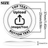 200-1000 Custom Plastic Poker Chips, Drink Chips Personalized Your Own Logo, Image and Text, Double Sided Full Color Printing Custom Tokens for Bar, Party, Business Cards and Promotions (White) view 2