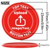 200-1000 Custom Plastic Poker Chips, Drink Chips Personalized Your Own Logo, Image and Text, Double Sided Full Color Printing Custom Tokens for Bar, Party, Business Cards and Promotions (Red) view 3