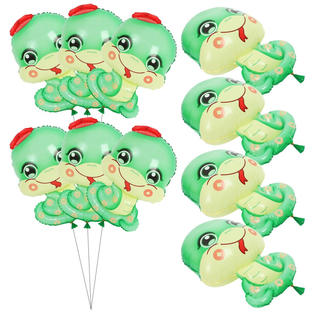 10pcs Snake Foil Balloons for Year Celebrations Festive Holiday Decorations for Birthday Parties Showers and Spring Festival Events Made from