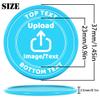 200-1000 Custom Plastic Poker Chips, Drink Chips Personalized Your Own Logo, Image and Text, Double Sided Full Color Printing Custom Tokens for Bar, Party, Business Cards and Promotions (Light Blue) view 3